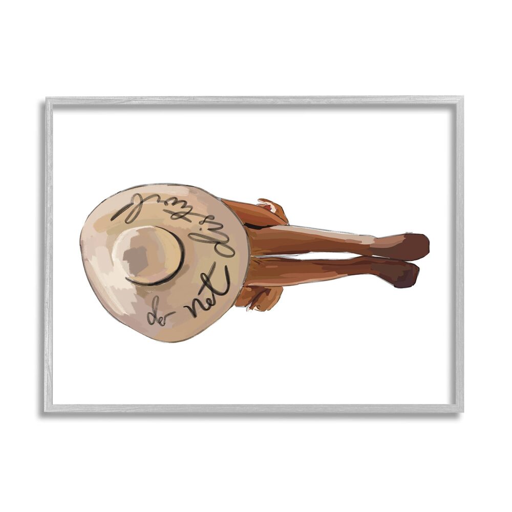 6953 Do Not Disturb Beach Relaxing Sun Hat Framed Wall Art, Design By